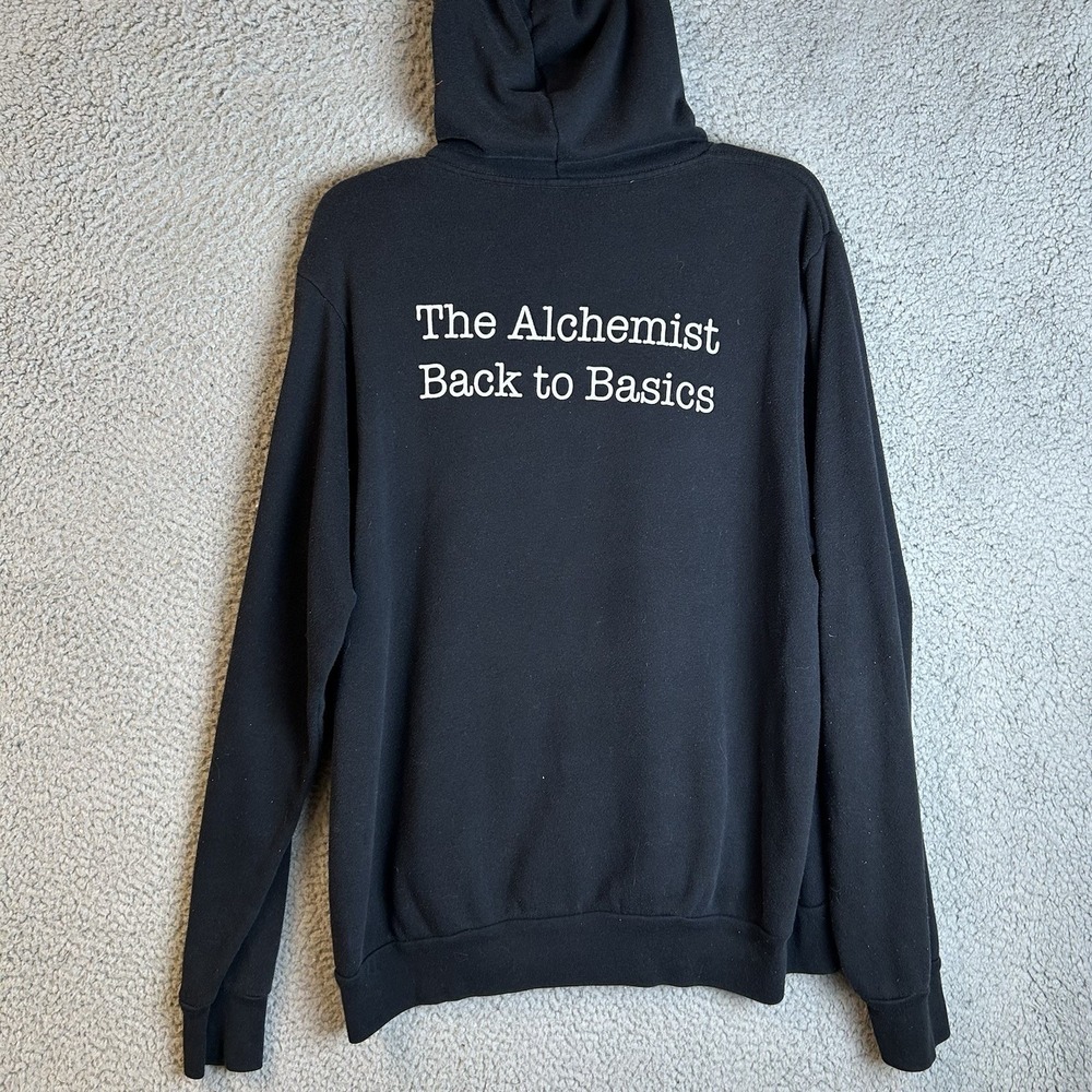 The Alchemist "Back To Basics" Hoodie Size Large ALC Records Kendrick, Mob Deep